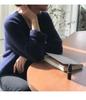 Women's Thick V-Neck Wool Sweater: Velvet, Loose, Casual Knitwear for Autumn & Winter
