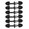 6 Pairs Classical Black Leather Horn Toggle Buttons Closures Coat Jacket Duffle Sweater Sewing Fasteners For Overcoat