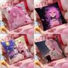 Elysia Animation HHonkai Pillow Case Soft Plush Fabric DoubleSided Printed Cushion Cover Warm Winter Sofa Pillow Case