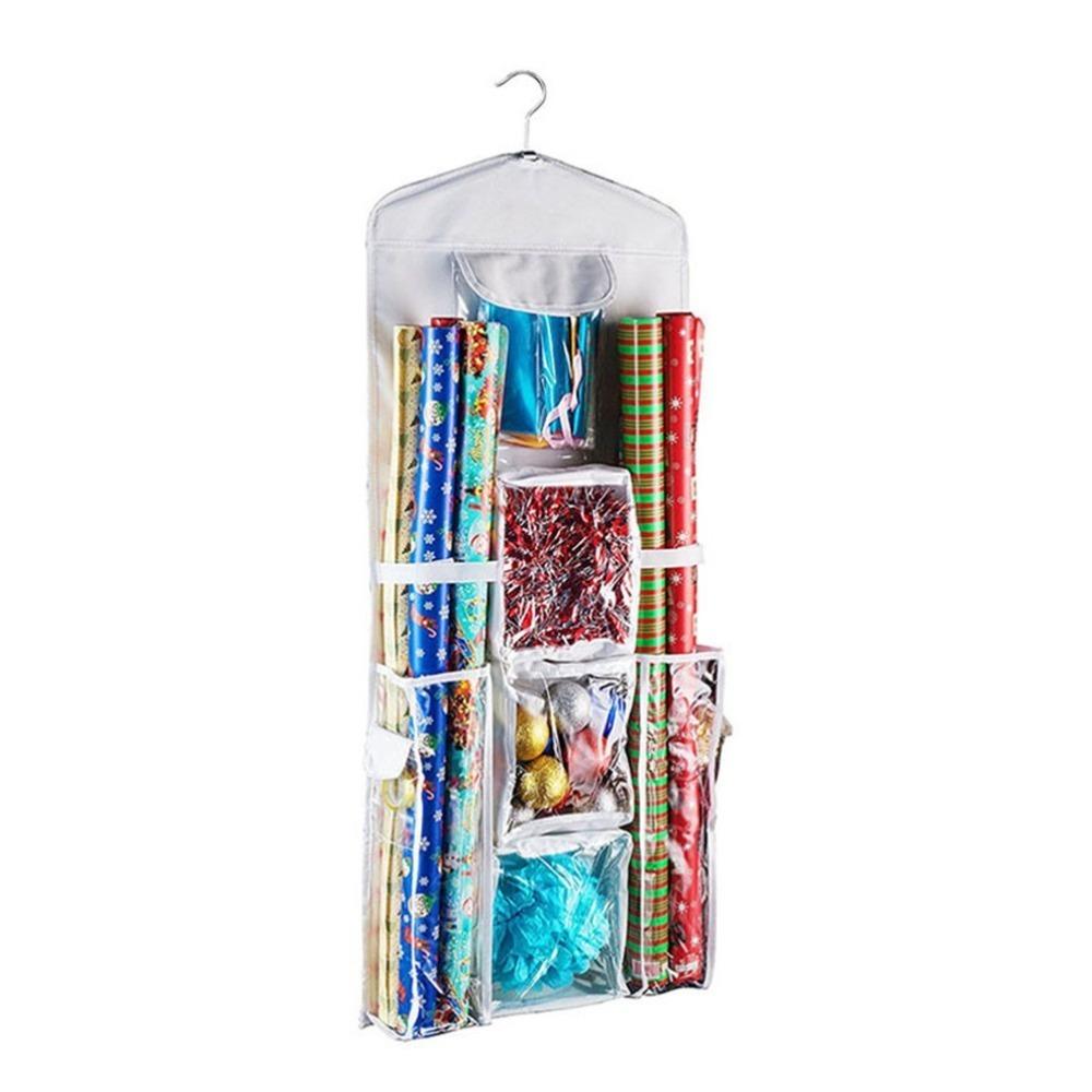 

Oxford Cloth Hanging Storage Bag White Hanging Design Wrapping Paper Organizer Wear-resistant Door-mounted Door Hanging Pouch белый