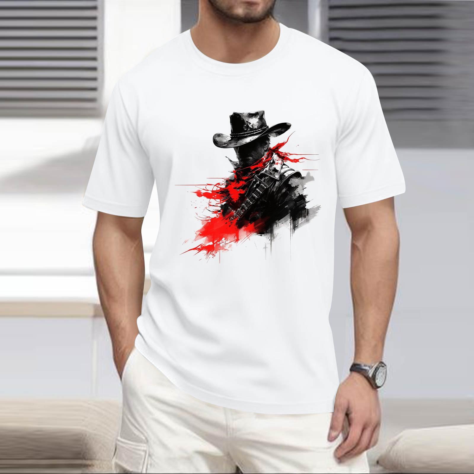 

Чоловіча сорочка зі стоячим коміром і коротким рукавом Вільна святкова сорочка для відпочинку Чоловіча M білий