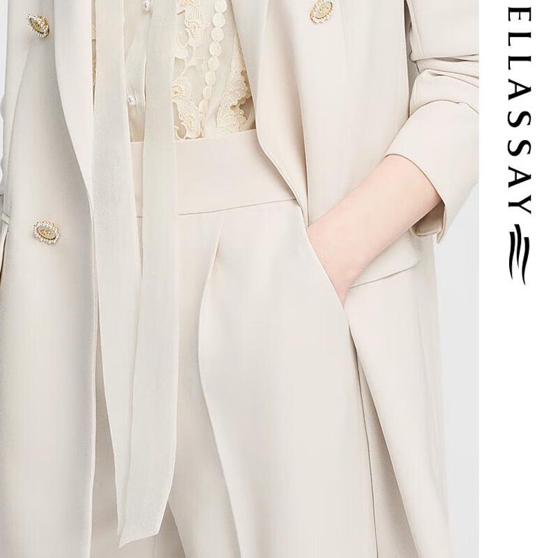 ELLASSAY Women's High-Waisted Button Slacks