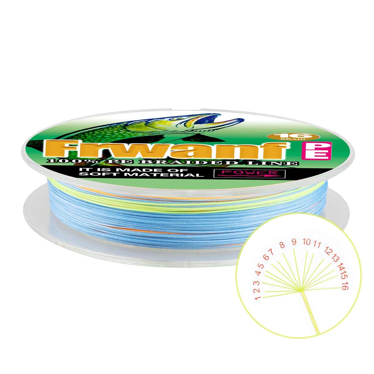 

Frwanf Fishing Line Super Strong X16 300m Single Color Multicolor