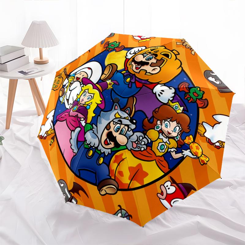 

Mario All Characters Umbrella, Mario Fan Rain & Sun Umbrella, Great Gift.chl