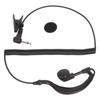 3.5MM Walkie Talkie Headset Earpiece Ear Hooked Clear Sound Quality 1 Pin Black for Two Way Radios