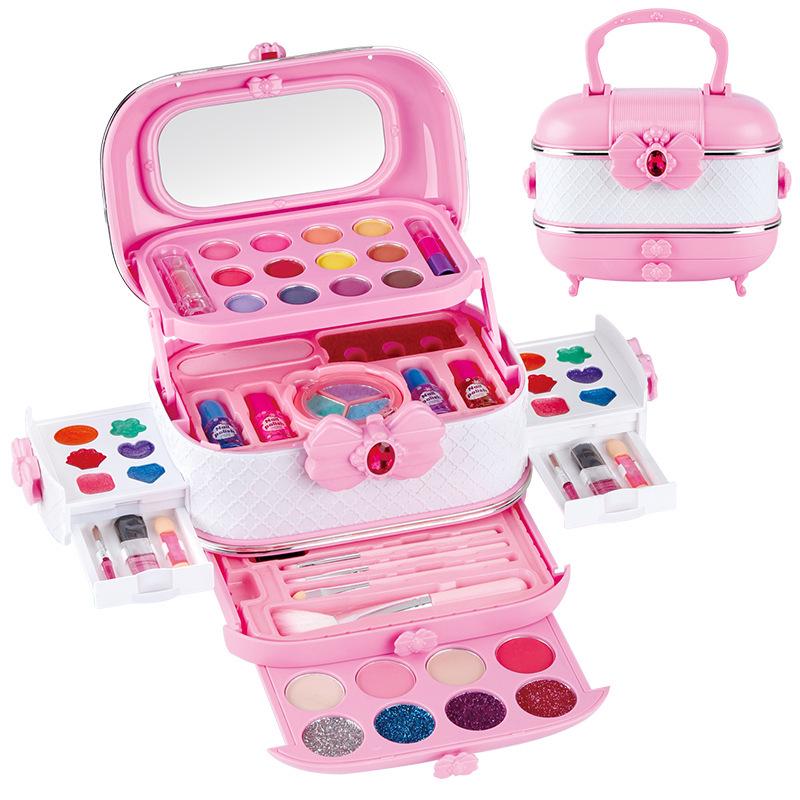 Princess Makeup Box: Girls' Role Play Cosmetic Toy Set & Suitcase - Perfect Birthday Gift