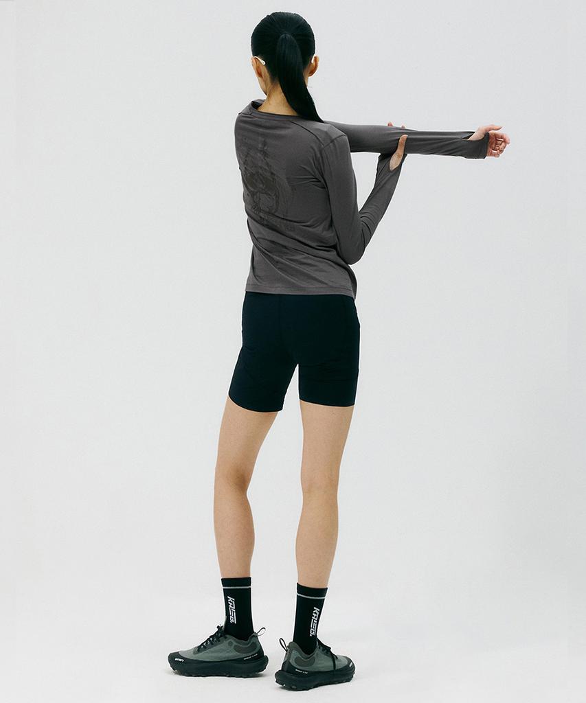 Collect Graphic Long Sleeve Women'S (Dark Gray)