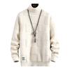 Men High Neck Thickened Warm Sweater High Quality Men's Winter Pure Korean Slim Casual Sweaters Fashion Brand Loose Knitted Pullover
