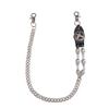 Punk Metal Skull Cross Pendant Belt Chain For Men And Women