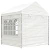 VidaXL Belvédère avec toit blanc 8,92x2,28x2,69 m polyéthylène, tente de fête, chapiteau, abri à auvent, pavillon, tente 3155480