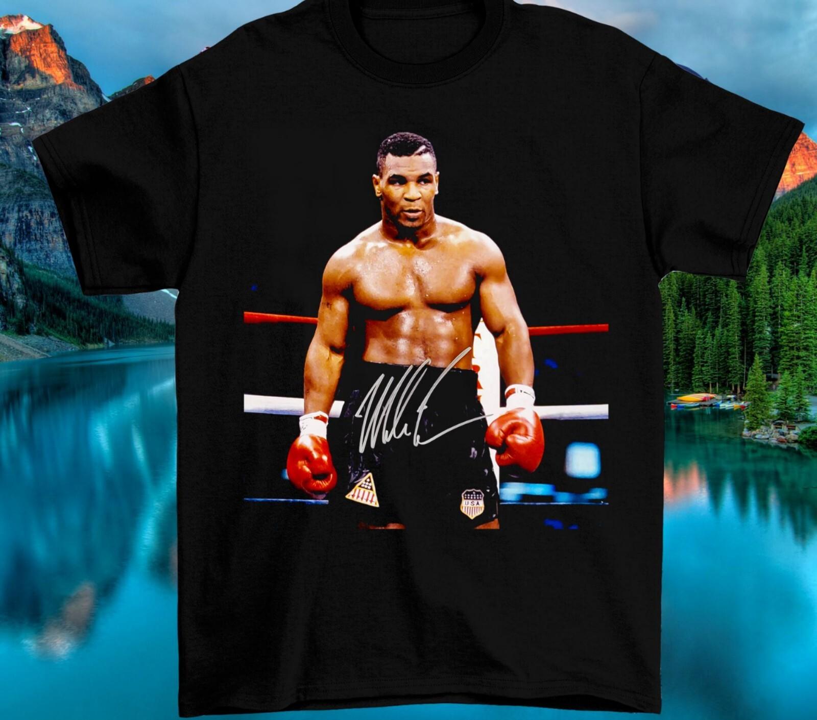 26 Mike Tyson Boxing Signature Legend Retro Boxing T Shirt Signature S-5XL Unisex T-Shirt M