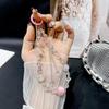 Luxury Crystal Four-Leaf Clover Phone Lanyard: Handmade Beaded Wrist Chain and Case Holder
