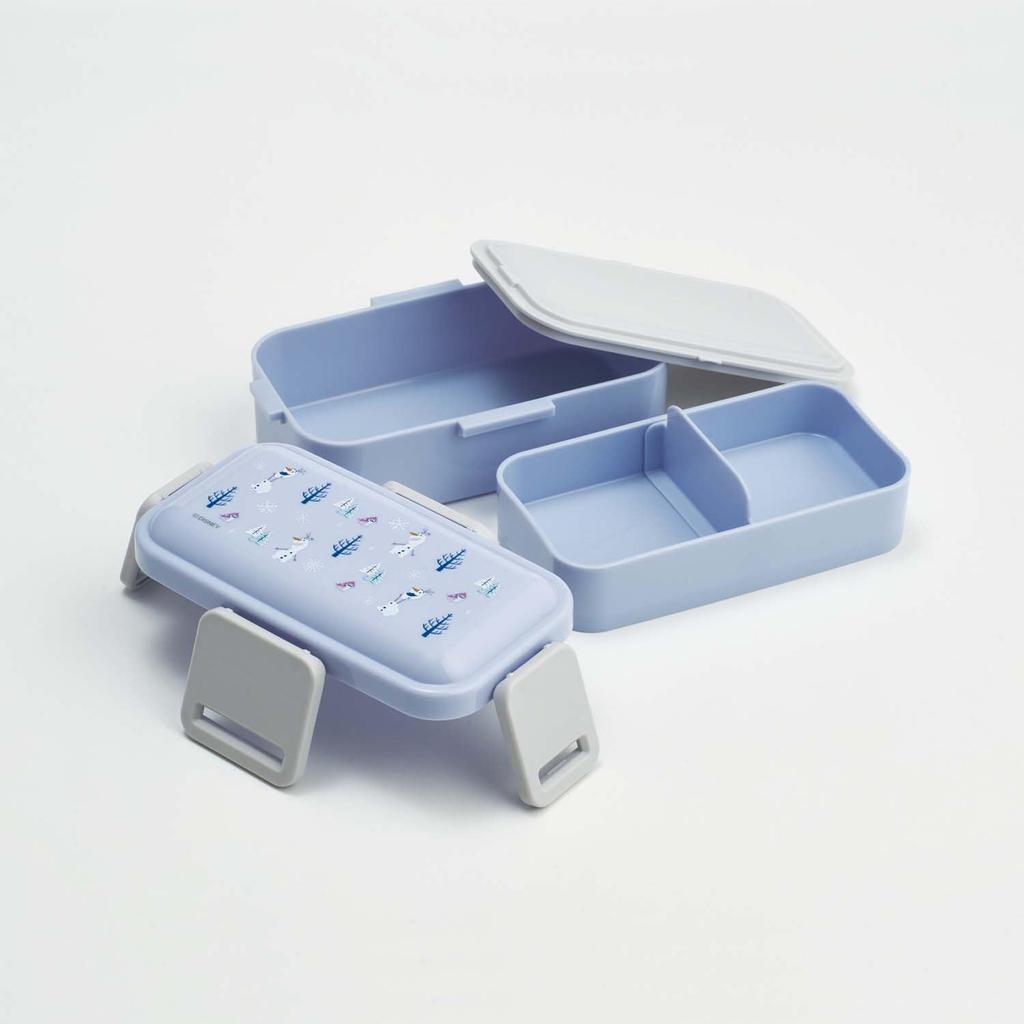 Skater Bento for Made in with a Soft Dishwasher and Microwave Disney Frozen Olaf Box, 2-Tier, 600ml, Women, Japan, Dome-Shaped Lid, Safe, Design,
