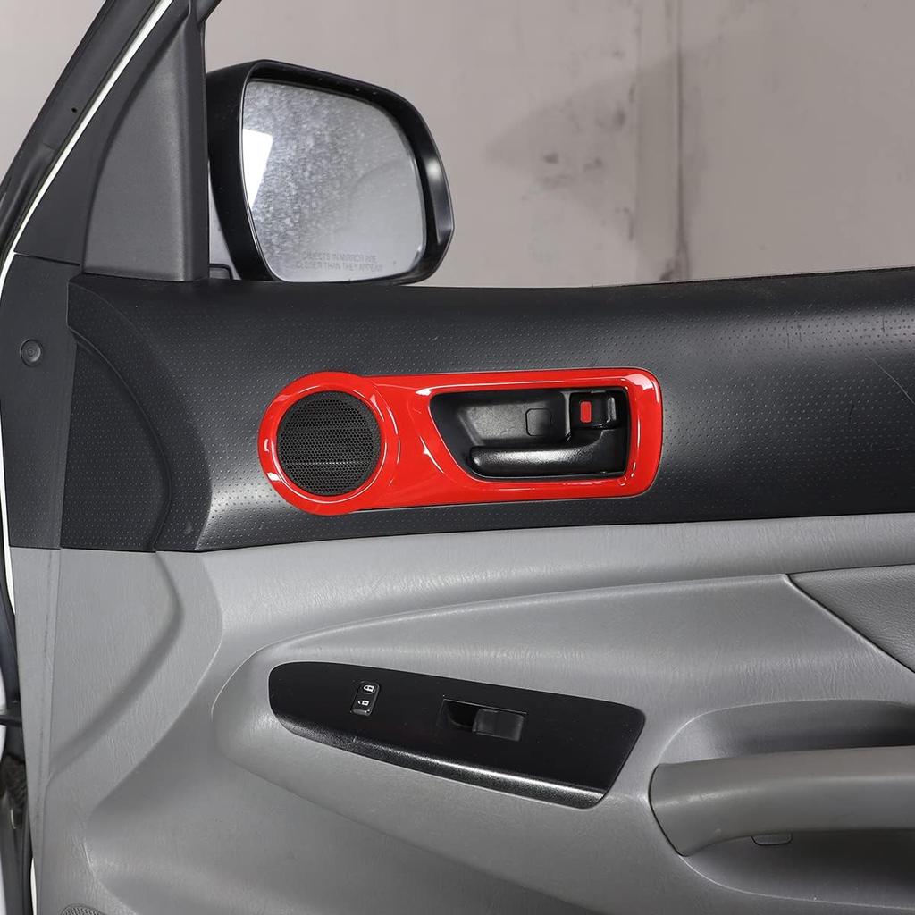 PIUGILH Fit for Toyot*a Tacom*a 2005-2015 Inner Door Handle Frame, ABS Door Inner Grab Handle Trim Cover Sticker, Car Interior Decoration