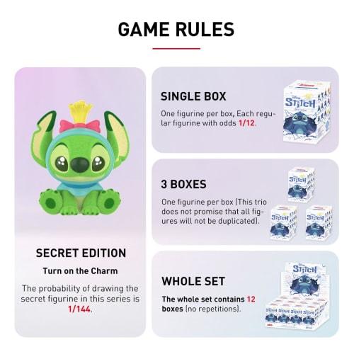 POP MART DISNEY Stitch Little Emotions Series [1 Piece] Pop Mart Gachapon Blind Box Figure Plastic Model Premium Toy PVC Soft Vinyl Original Character