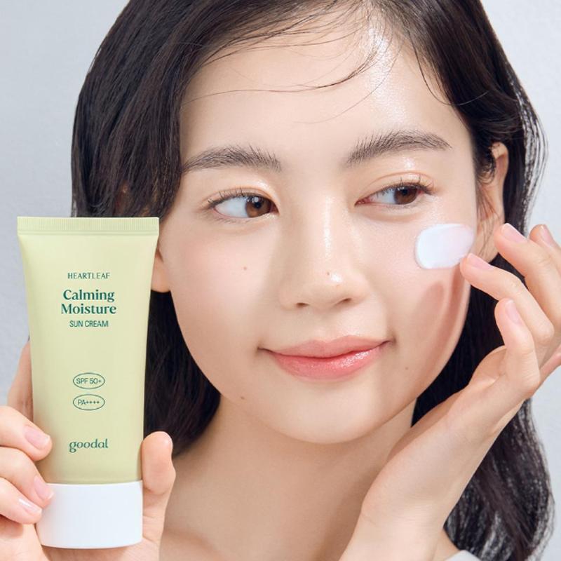 Goodal Kojący krem przeciwsłoneczny z sercowatym liściem, nawilżający, SPF 50+ PA++++ 25ml/50ml