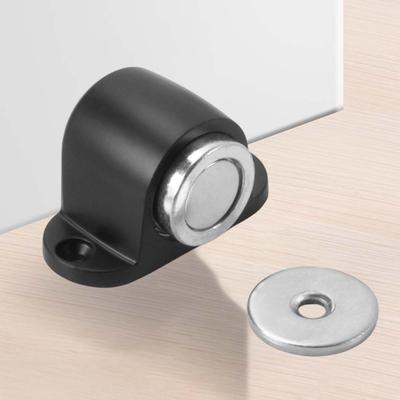 Magnetic Door Stopper Invisible Floor Suction Zinc Alloy for Glass Doors 10 To 12 Millimeter Thick Strong Hold Pack of 2 Pieces