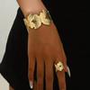 Butterfly Bracelet Ring Set Retro Opening Elegant Temperament Popular Women's Daily Commuting Versatile Jewelry