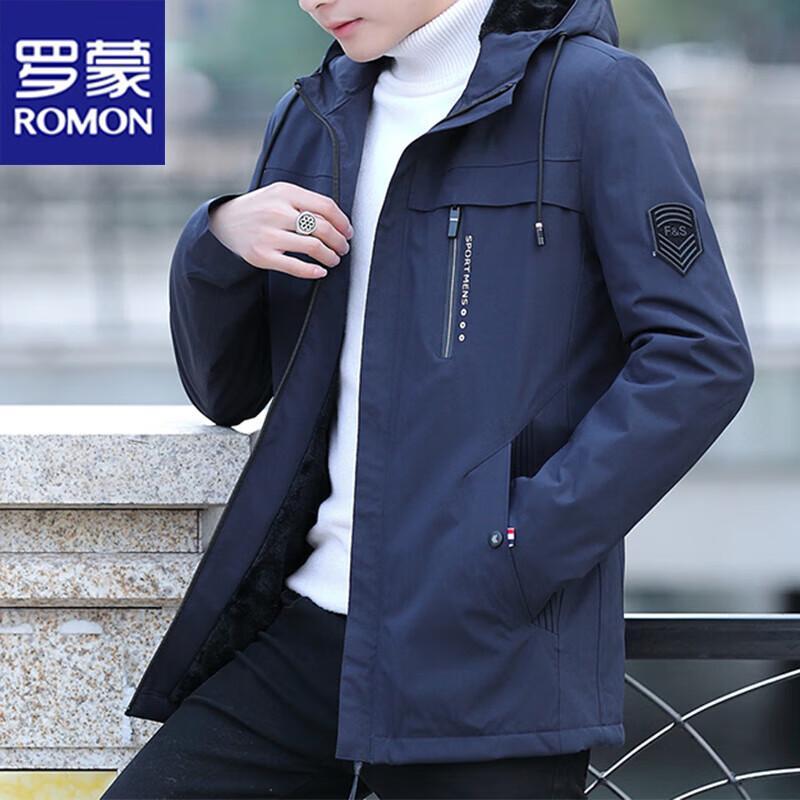 ROMON Men's Spring Autumn Casual Hooded Outdoor Jacket