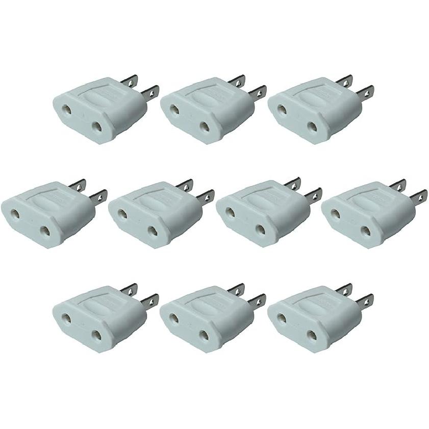 Socket Plug Adapter Europe EU Euro To US Travel Charger AC Power Converter 2PCS(Black)