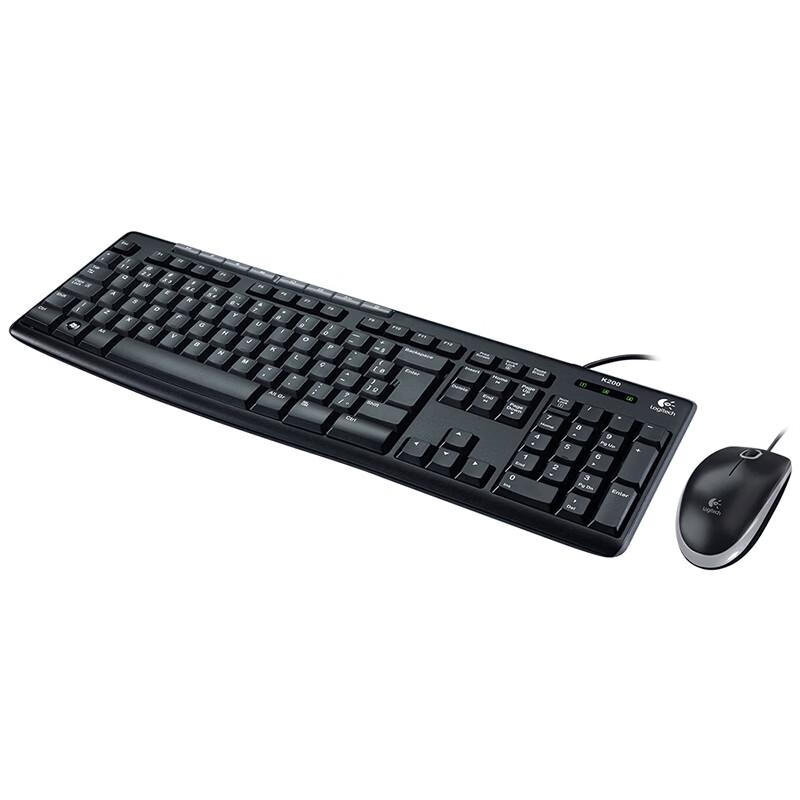 Logitech MK200 Wired Multimedia Keyboard and Mouse Combo