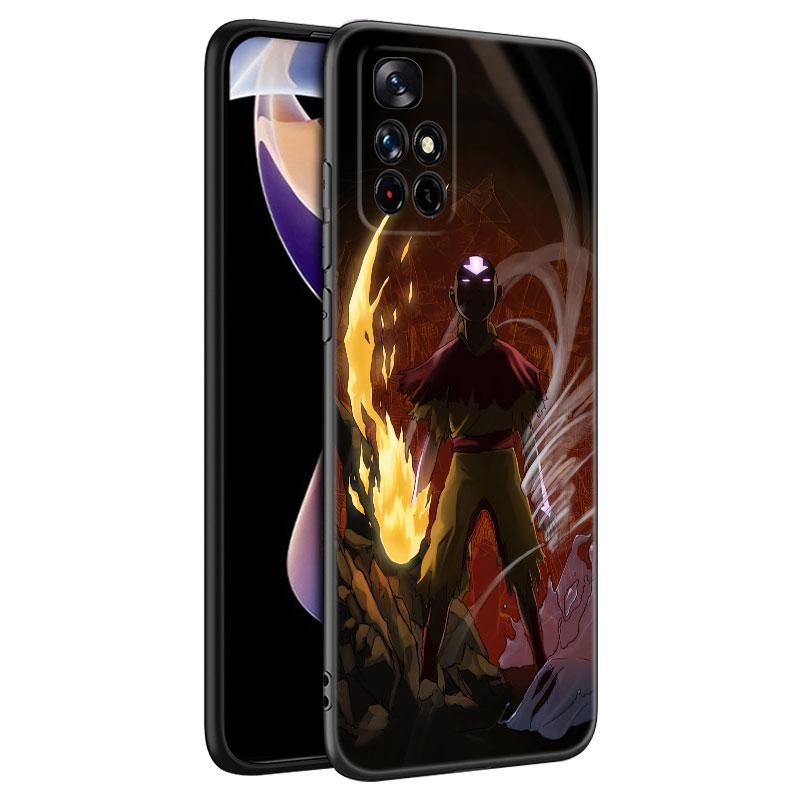 Avatar The Last Airbender Black Silicone Phone Case For Xiaomi Redmi Note 10 11 11S 12 13 4G 8 9 11T Pro 5G Plus 8T 9S 10S 12S