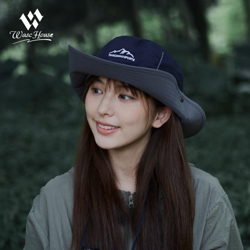 New Bucket Hat Women Sunscreen Breathable Summer Thin Quick-drying Waterproof Mountaineering Hat Cycling Camping Sun Hat Green