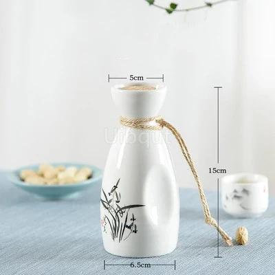 Restaurant decoration Decorative sashimi Salmon garnish bottle Dry ice small pot ice cup Wine bottle Japanese creative ceramics