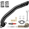 212Cc Exhaust Pipe Kit Compatible With Predator 212 196Cc 224Cc Coleman Mini Bike CT200U CT200U-EX BT200X KT196 Go Kart Baja Warrior GX160 GX200 OHV