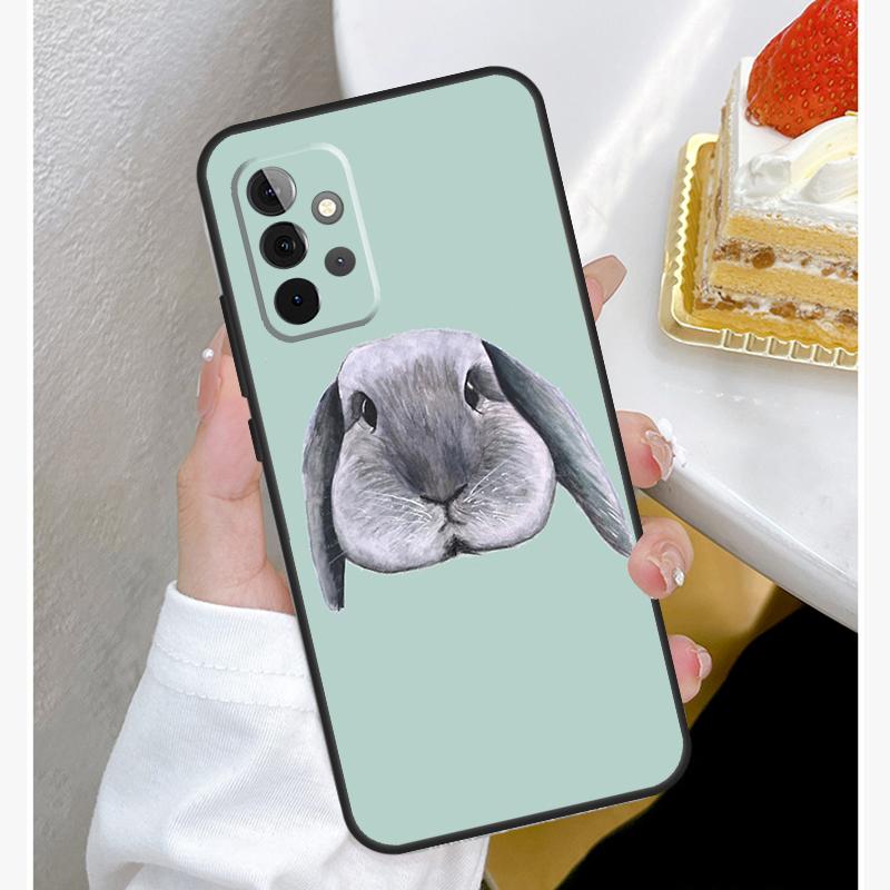 Cute Bunny Rabbit Case For Samsung Galaxy A15 A25 A35 A55 A51 A71 A12 A32 A52 A13 A33 A53 A14 A34 A54 Cover