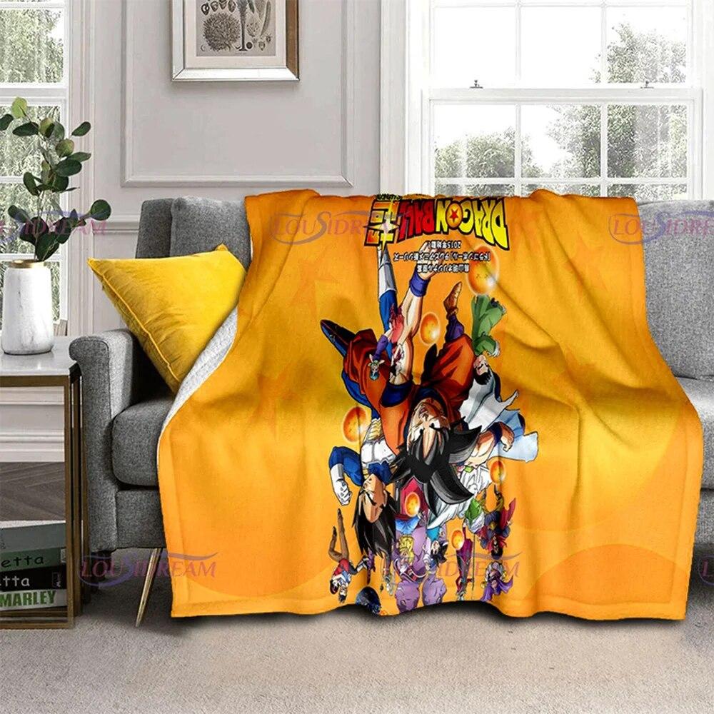 

Персонализированное одеяло в стиле поп-аниме, одеяло с принтом дракона для кровати, одеяло для пикника, дивана, тонкое одеяло, рождественские одеяла для фанатов аниме