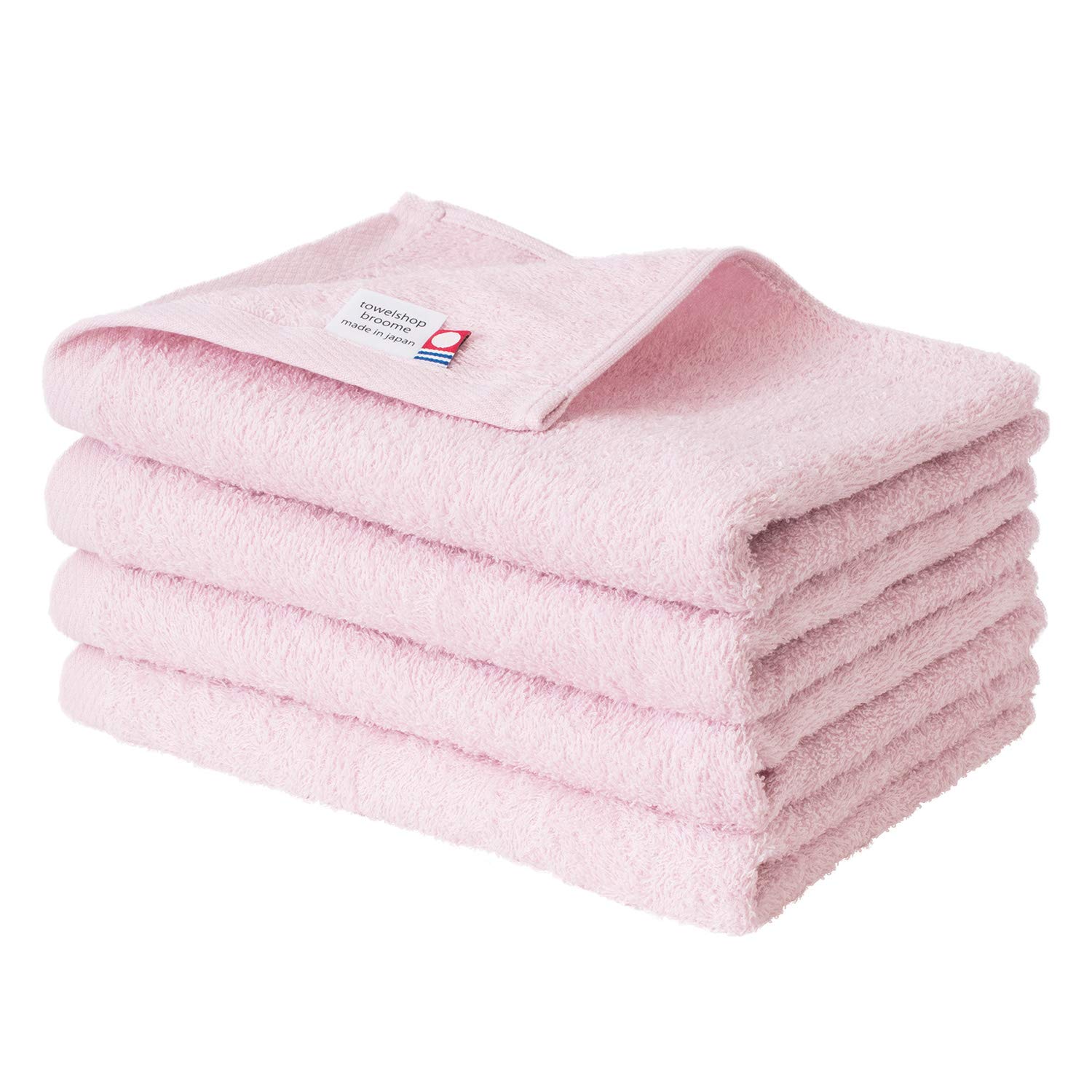 

Bloom Imabari Towel Face Towel Fleur Suitable for Indoor Made in Cotton 4-Piece Set, Design, Soft, Absorbent, Quick-Drying, Drying, Thin, Japan, 100%