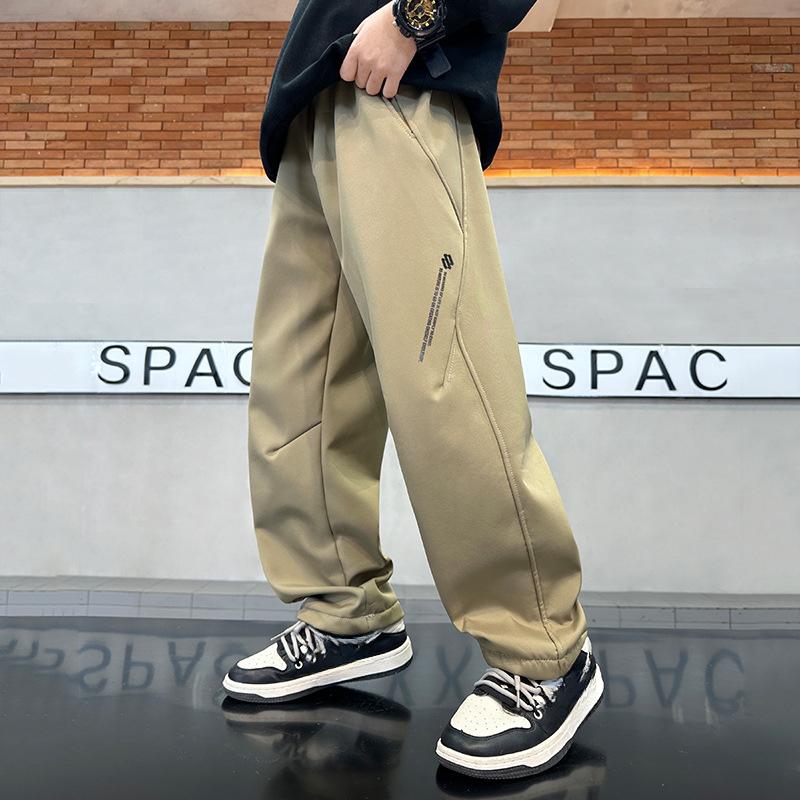 

Детские брюки брюки для мальчиков новые средние и большие детские водонепроницаемые брюки для мальчиков модные прямые брюки 170 [Recommended 155-165 height within 47.5 kg]