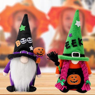 Halloween Rudolph Faceless Doll Standing Ornament for Home Decor.