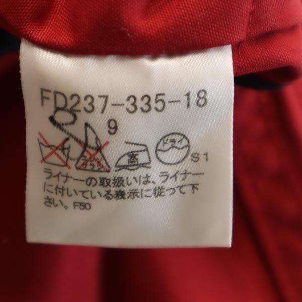 BURBERRY Sanyo Shokai 2WAY Jacket 9 Red With half liner Women Used