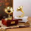 Mini Classic Retro Trumpet Gramophone Music Box & Home Decor