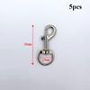 5pcs Leather Strap Belt Keychain Traction Buckles Trigger Clips  Luggage Hardware Accessories