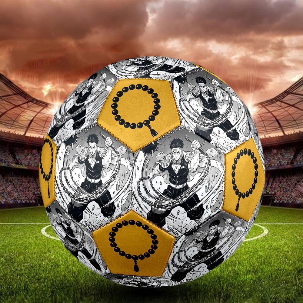 1pc Demon Slayer Kimetsu No Yaiba Soccer Ball Size 5 Indoor Soccer Ball Fashion Colorful Backyard Game - Great For Sports Fans Gift HE26