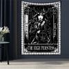 Black Tapestry Wall Hanging Psychedelic Sun Tarot Hippie Astrology Background  Room Boho Decor