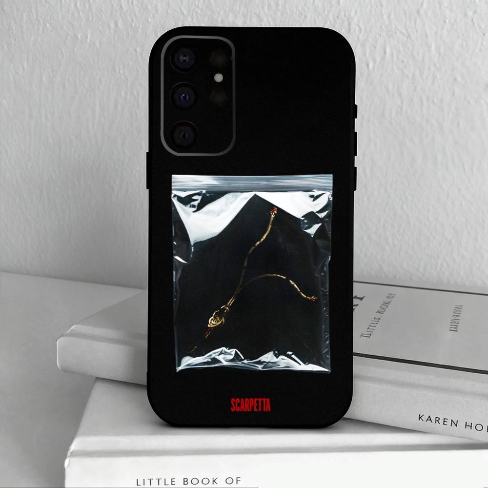 TV Series Scarpetta Phone Case For Samsung S25,24,23,22,30,21,10,9,Ultra,Plus,Lite,FE,4,5 G Soft Black Case