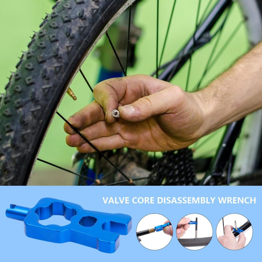 Narzędzie do usuwania zaworu opony, Narzędzie do wykręcania rdzenia zaworu - Wielofunkcyjny klucz do rdzenia zaworu Rower
