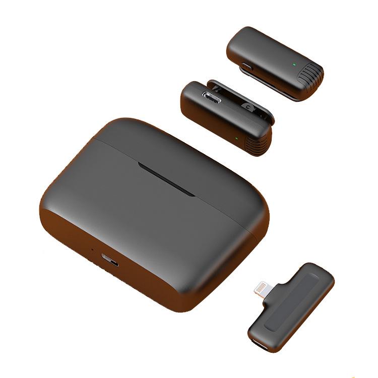 J13 Wireless Lapel Microphone with Charging Case for Live Streaming & Mobile Recording