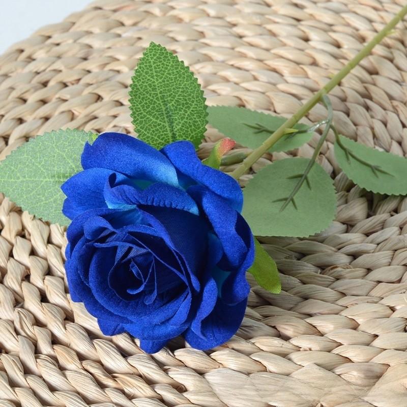 Single Velvet Strand Rose Simulation Flower Table Decor And Special Occasions
