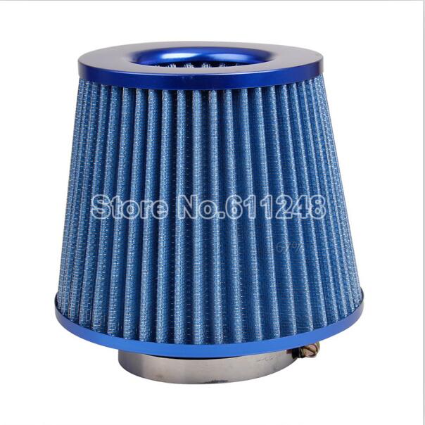 Universal Car Cold Air Intake Filter Alumimum Induction Kit Pipe Hose System Red Blue Air Filter 76mm/3inch Mushroom Head