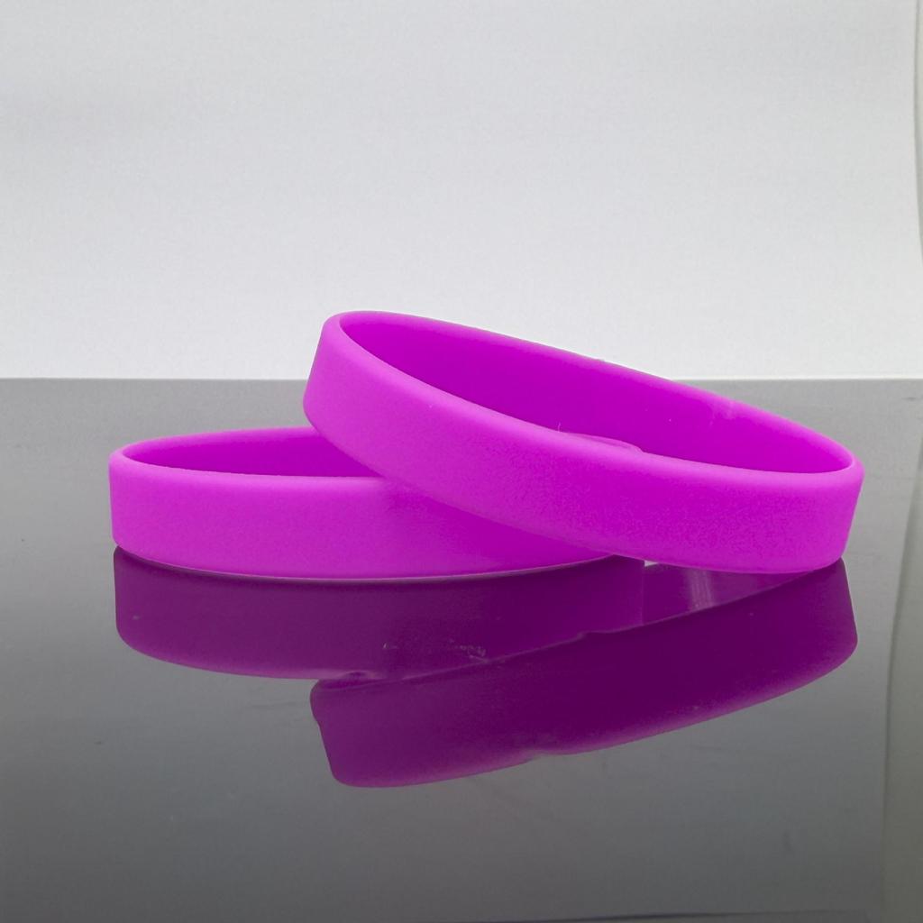 Braccialetto in Silicone Luminoso - Colore Unico, Senza Scritte, per Bambini e Adulti