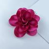 Formal Occasion Corsage French Style Big Rose Satin Fabric Bride Groom Wedding Brooch Prom Banquet Dress Suit Coat Brooch