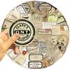 10/30/50pcs Retro Label Cartoon Stickers Aesthetic Artsy Graffiti Stationery Diary Laptop Vintage Decoration Decals Toys Gifts