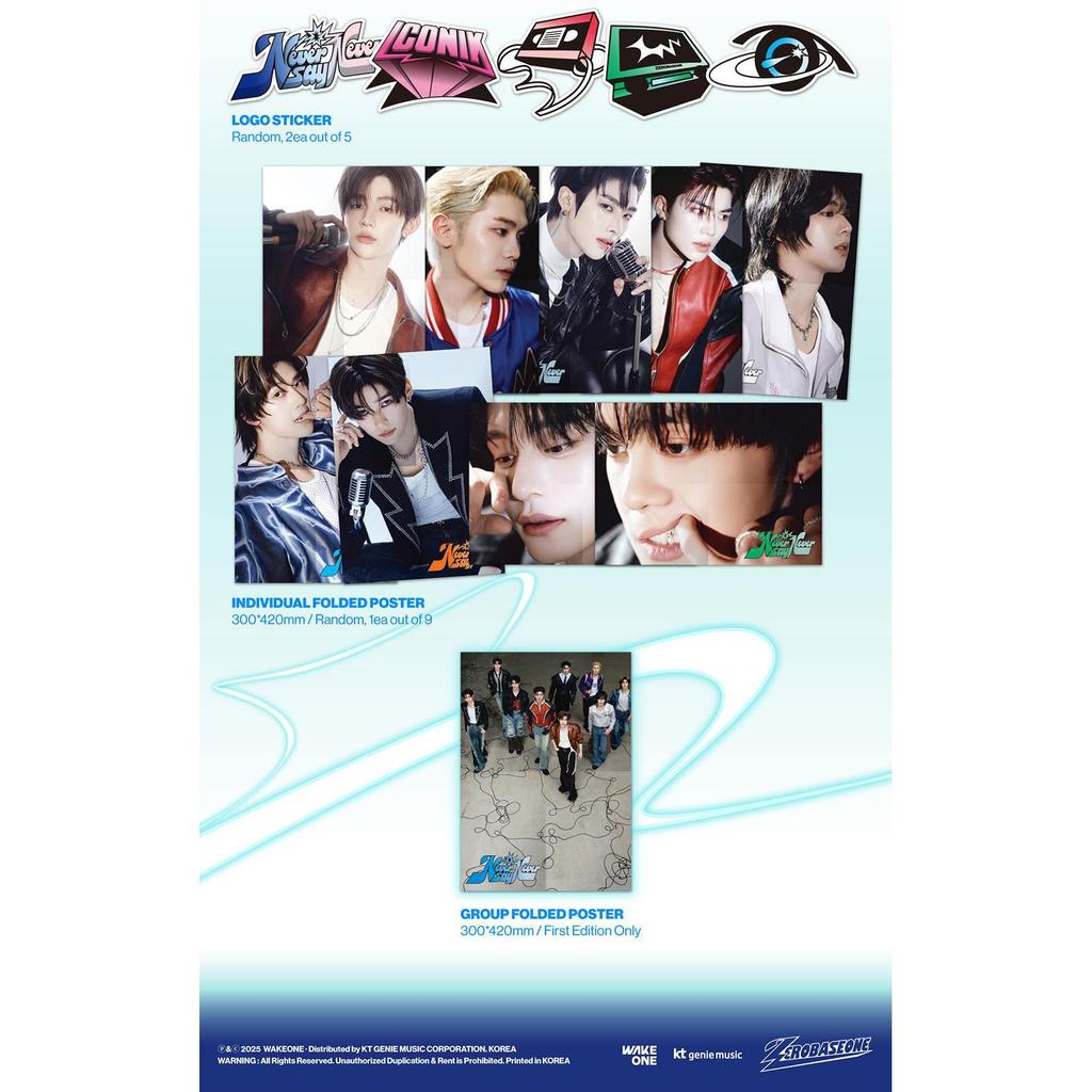 ZEROBASEONE THE 1ST FULL ALBUM [NEVER SAY NEVER] (PHOTOBOOK Ver. / ICON & ORDINARY)