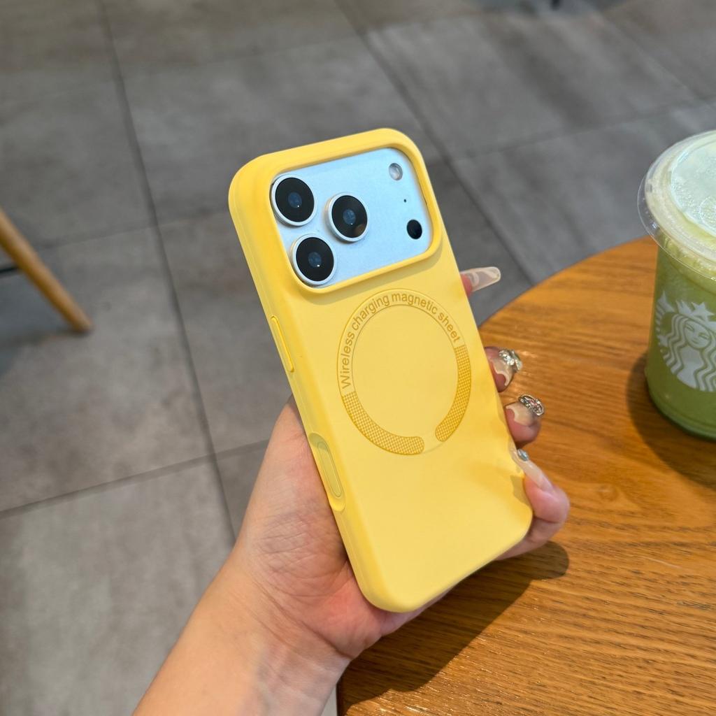 Orange Flüssigsilikon Magnetische Hülle Für iPhone 17 ProMax 16 15 14 13 12 11 Pro Max Plus Air Unisex Für Magsafe Stoßfeste Abdeckung