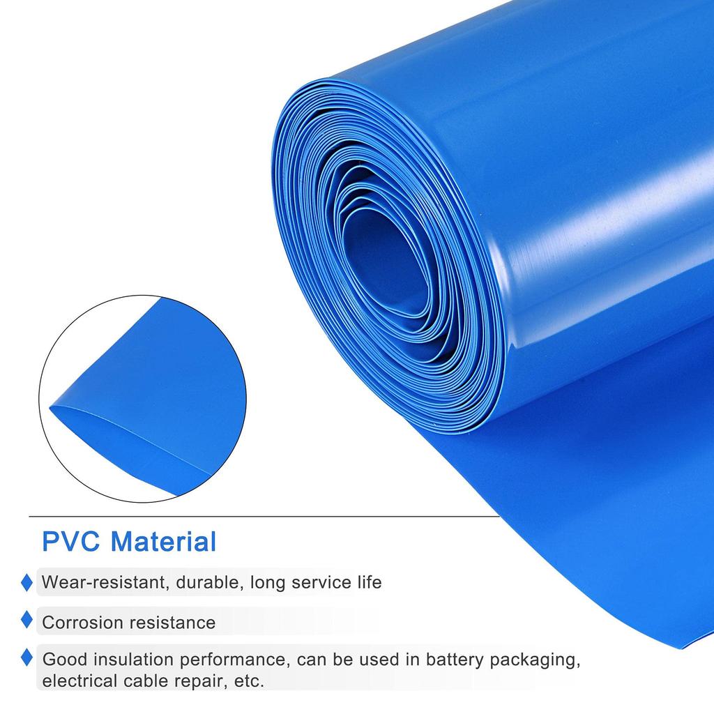 uxcell Battery Wrap Battery Pack PVC Heat Shrink Wrap Tube